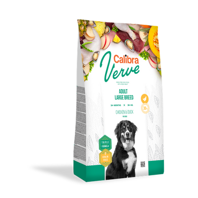 Calibra Superpremium Verve Canine Adult Large poulet & canard 12kg - MyStetho Veterinary