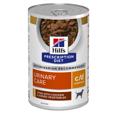 Hill's Prescription Diet c/d Multicare Chicken and vegetables stew can 354 g - MyStetho Veterinary