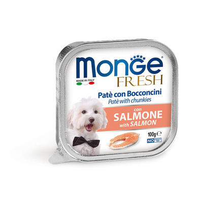 Monge Dog FRESH pâté Salmon 100g - MyStetho Veterinary