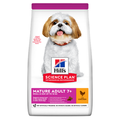 Hill's Science Plan Small & Mini Mature Adult 7+ Chicken 6 kg - MyStetho Veterinary