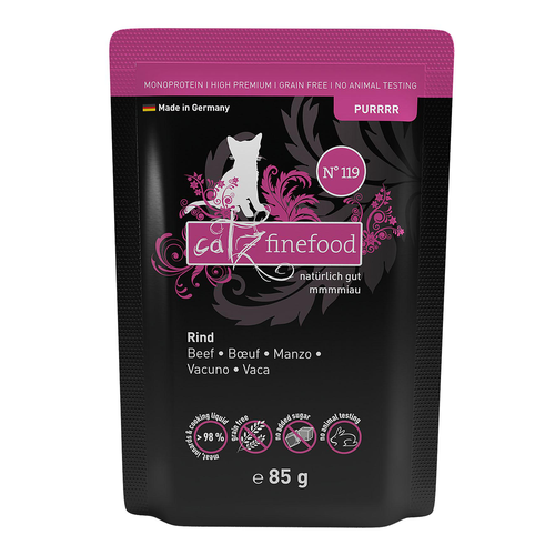 Catz Finefood Purrrr No. 119 avec boeuf, 85g - MyStetho Veterinary