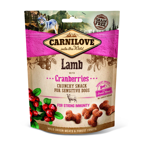 Carnilove Dog Adulte Crunchy Snack - Agneau et Airelles 200g - MyStetho Veterinary