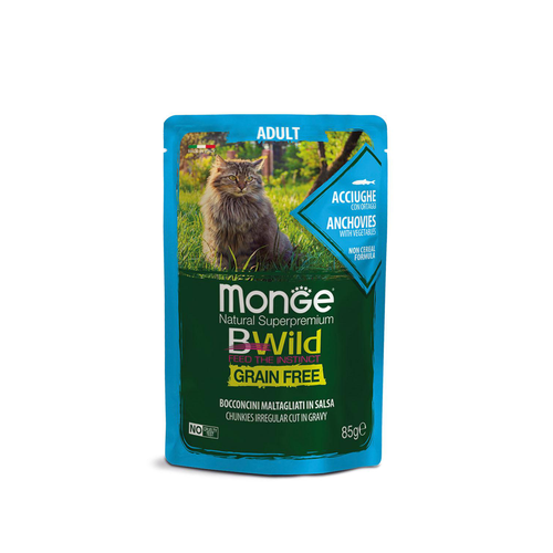 Monge Bwild GF Anchois adultes - MyStetho Veterinary