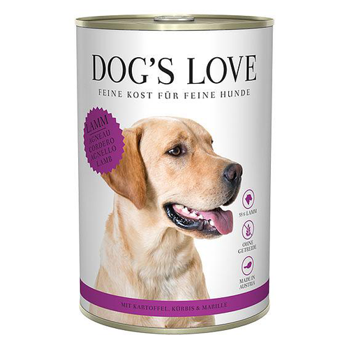 Dog&#039;s Love Classic Adult agneau, pomme de terre, citrouille &amp; abricot 400g - MyStetho Veterinary