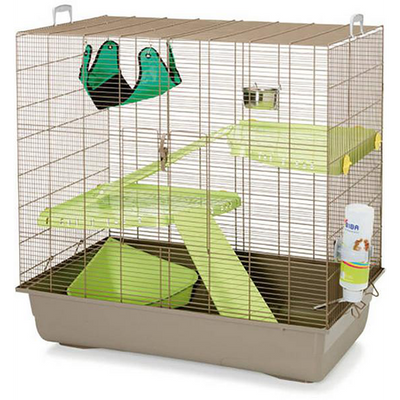 Cage Freddy 2 MAX, 80 x 50 x 80 cm, taupe - MyStetho Veterinary