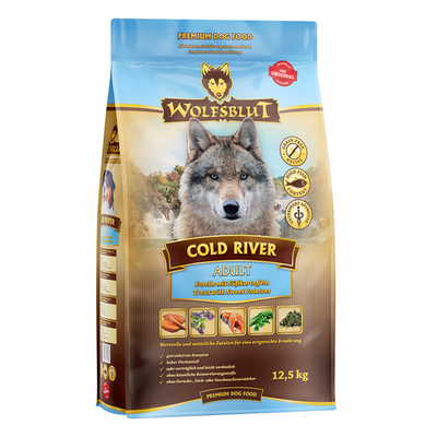 Wolfblut Canine Adult Cold River - truite avec patate douce 12.5kg - MyStetho Veterinary