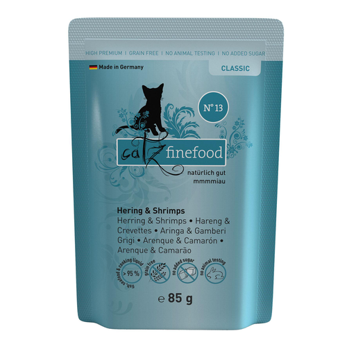 Catz Finefood No. 13 avec hareng &amp; crabes, 85g - MyStetho Veterinary