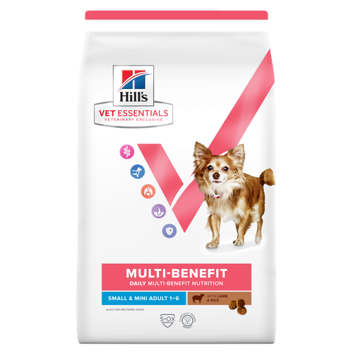 Hill's Vet Essentials MULTI-BENEFIT Adult Small & Mini Lamm und Reis 2 kg - MyStetho Veterinary