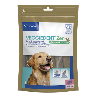 Veggiedent Zen chiens L (> 30 kg) 15 pièces - MyStetho Veterinary