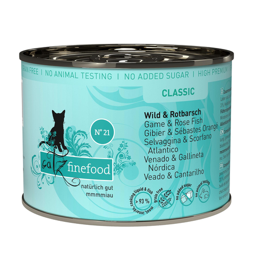 Catz Finefood No. 21 gibier &amp; rascasse, 200g - MyStetho Veterinary