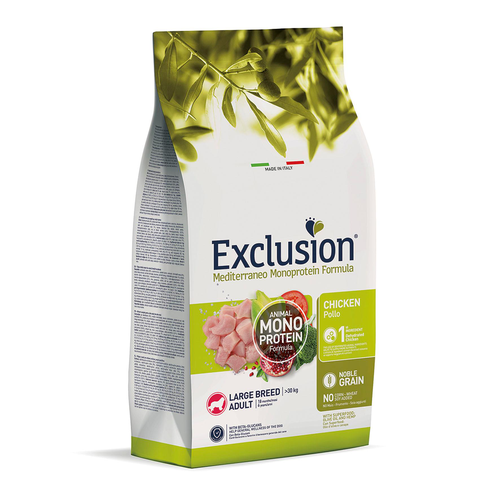 Exclusion Chien Adulte Grand Poulet 12kg - MyStetho Veterinary