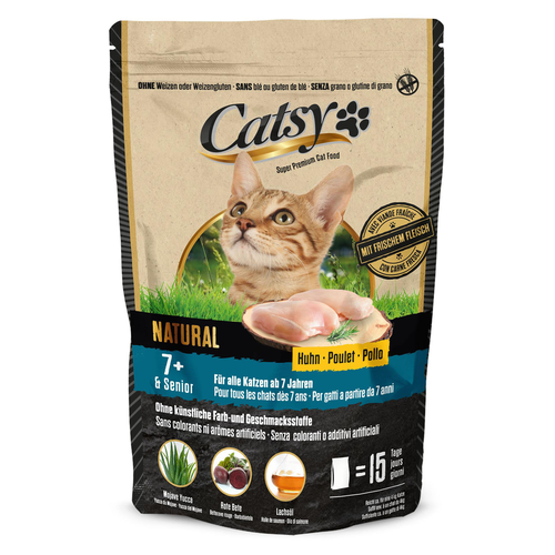 Catsy 7+ Cat Senior avec poulet, 1kg - MyStetho Veterinary