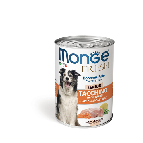 Monge Dog FRESH Senior Turkey&amp;Veget 400g - MyStetho Veterinary