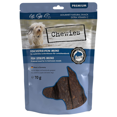 Chewies Mini bandes poissons de mer 70g - MyStetho Veterinary