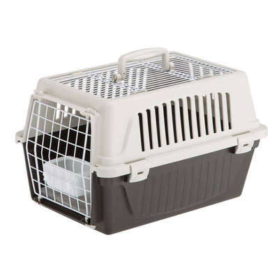 Transport box Atlas 10 Open, brown 48x32.5x29cm, grid opening at the top, max 5kg - MyStetho Veterinary