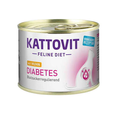 Kattovit Diabète/poids Poulet Féline Diète, 185g - MyStetho Veterinary