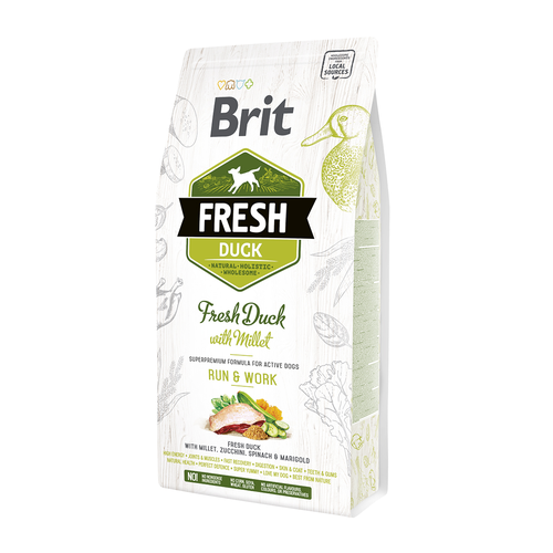 Brit Fresh Brit Fresh Dog - Chiens actifs - Canard - Courir et travailler 2,5kg - MyStetho Veterinary