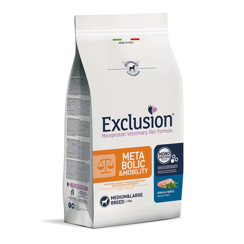 Exclusion Dog VET Adult Med&amp;La Pork 12kg - MyStetho Veterinary