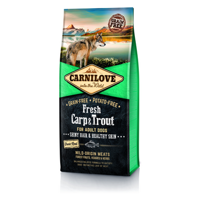 Carnilove Dog Adulte Adult Fresh - Carpe & Truite 12kg - MyStetho Veterinary