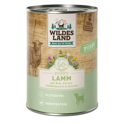 Wildes Land Puppy agneau avec potiron & riz 400g - MyStetho Veterinary