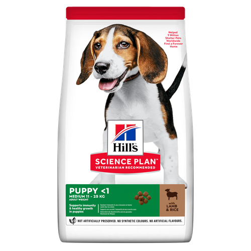 Hill's Science Plan Medium Puppy Lamb and Rice 14 kg - MyStetho Veterinary