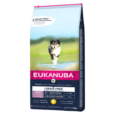 Eukanuba Grain Free Junior Large, poulet - MyStetho Veterinary