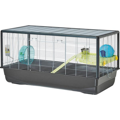 Cage Plaza Knock Down, extra haute, filargent, 100 x 50 x 50 cm - MyStetho Veterinary