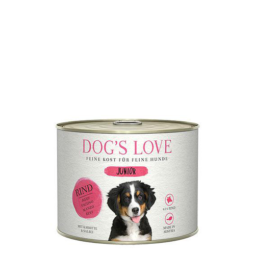 Dog&#039;s Love Junior boeuf, carotte &amp; sauge, 200g - MyStetho Veterinary