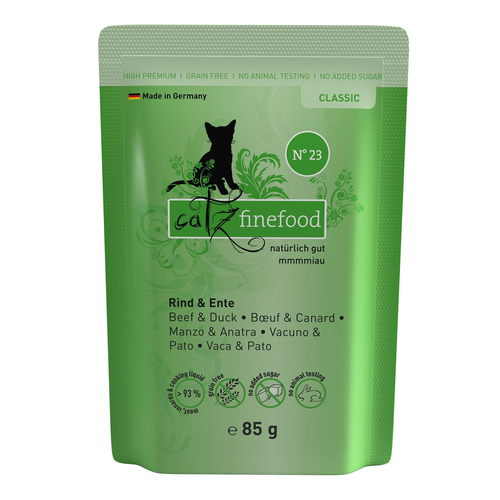 Catz Finefood No. 23 avec boeuf &amp; canard, 85g - MyStetho Veterinary