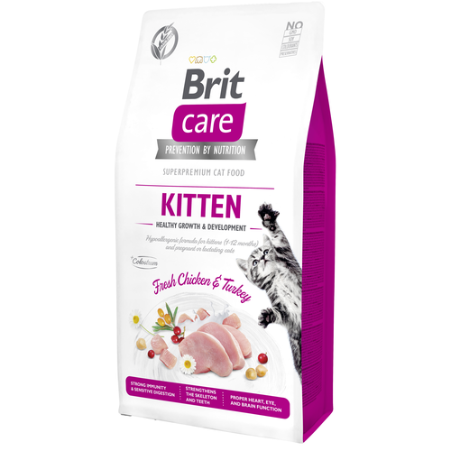 Brit Care Cat Brit Care Cat Sans Céréales - Kitten - Croissance et développement sains 7kg - MyStetho Veterinary