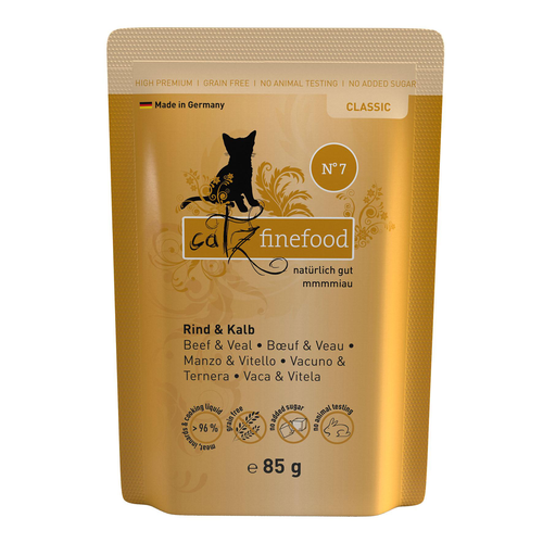 Catz Finefood No. 7 avec veau, 85g - MyStetho Veterinary