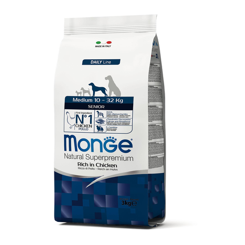 Monge Daily Line – Senior Medium poulet - MyStetho Veterinary