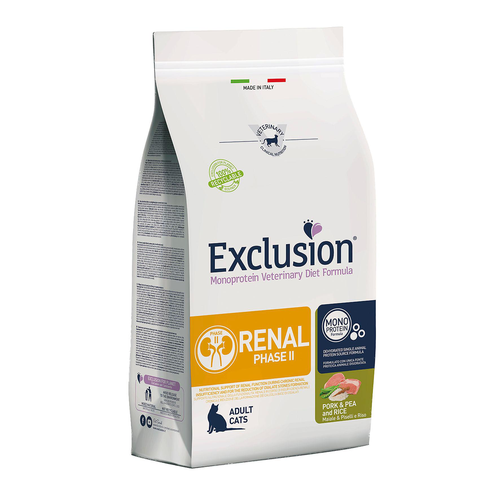 Exclusion Cat VET RENAL PHASE 2 Pork 1,5kg - MyStetho Veterinary