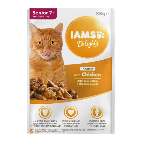 Iams Delights Senior Poulet 85g - MyStetho Veterinary