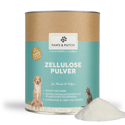 Paws&Patch Poudre de CELLULOSE pour chiens et chats 250g - MyStetho Veterinary