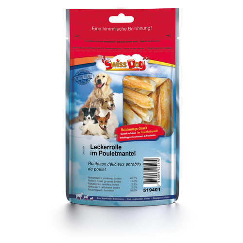 SwissDog Rouleaux délicieux enrobés de poulet - MyStetho Veterinary