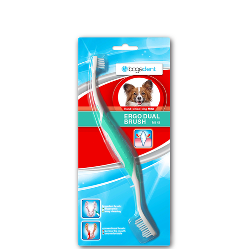 bogadent Ergo Dual Brush mini pour chiens 1 Stk - MyStetho Veterinary