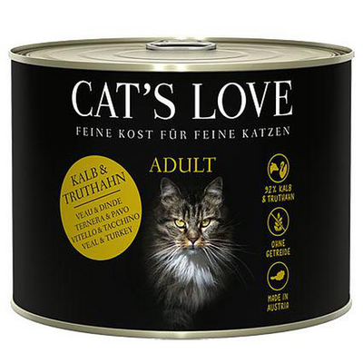 CAT&#039;S LOVE Cat‘s Love Adult Veau &amp; Dinde, 200g - MyStetho Veterinary