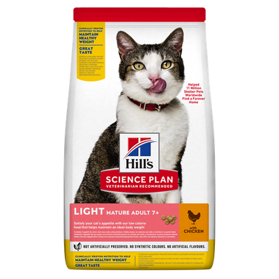 Hill's Science Plan Light Mature Adult 7+ Chicken 7 kg - MyStetho Veterinary