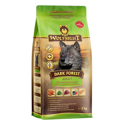 Wolfblut Canine Adult Dark Forest - gibier avec patate douce 2kg - MyStetho Veterinary