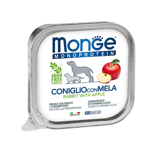 Monge Dog Monoprotein Rabbit&amp;Apple 150g - MyStetho Veterinary