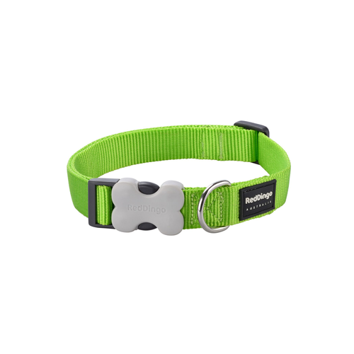 RedDingo Dog Collar Plain Lime Green S Classic Lime Green 15mm x 24-36cm - MyStetho Veterinary