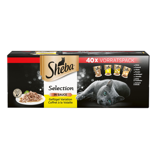 Sheba Selection en sauce variation volatile 40x85g - MyStetho Veterinary