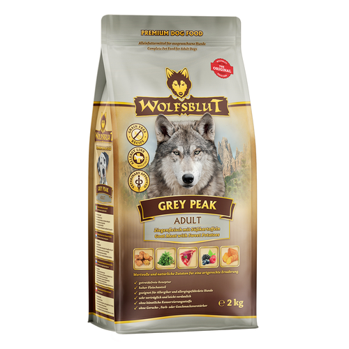 Wolfblut Canine Adult Grey Peak - chèvre avec patate douce 2kg - MyStetho Veterinary