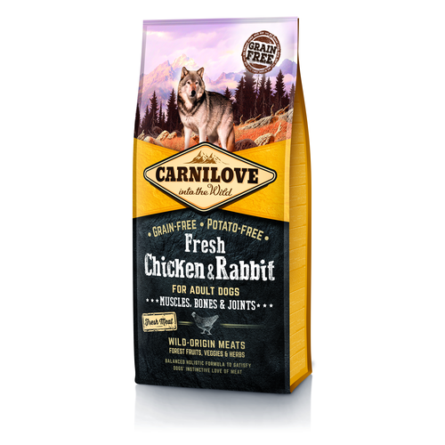 Carnilove Dog Adulte Adult Fresh - Poulet & Lapin 12kg - MyStetho Veterinary