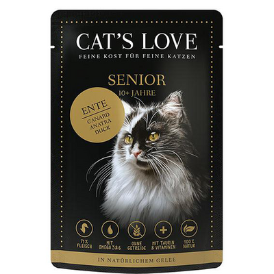 CAT&#039;S LOVE Cat‘s Love Senior 10+ Canard, 85g - MyStetho Veterinary