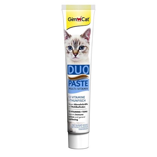 GimCat Multi-Vitamin m. Thunfisch 50g Duo-Paste, Multi-Vitamin 12 Vit - MyStetho Veterinary