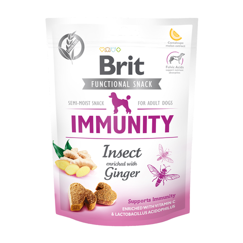 Brit Functional Snack Immunity Insect - Insectes + Gingembre 150g - MyStetho Veterinary