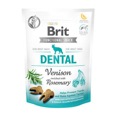 Brit Functional Snack Dental Venison - Cerf + Romarin  150g - MyStetho Veterinary