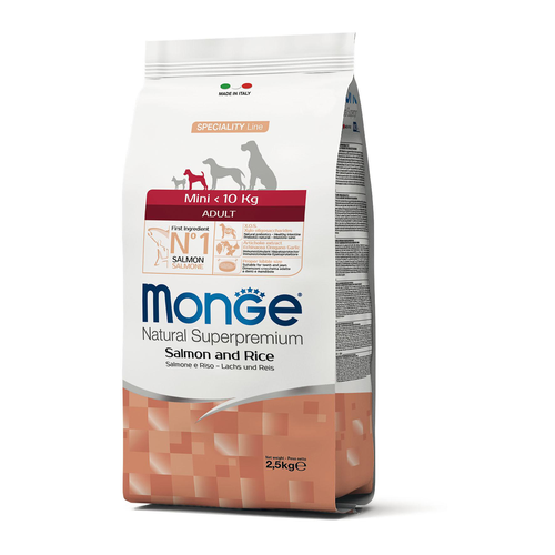 Monge Dog Adult Mini Salmon 7,5kg - MyStetho Veterinary